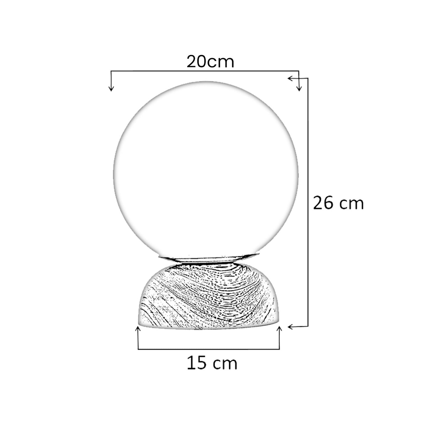 Lampara de mesa Alina