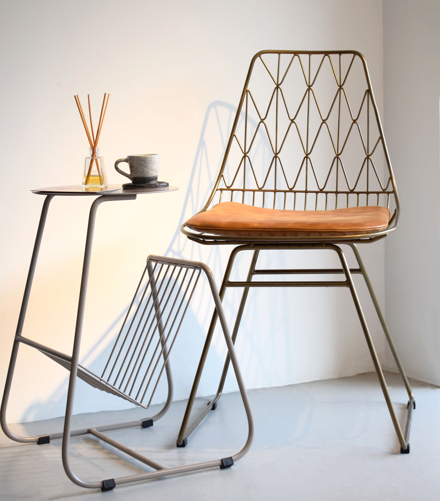 Cojin Cuero Miel para silla