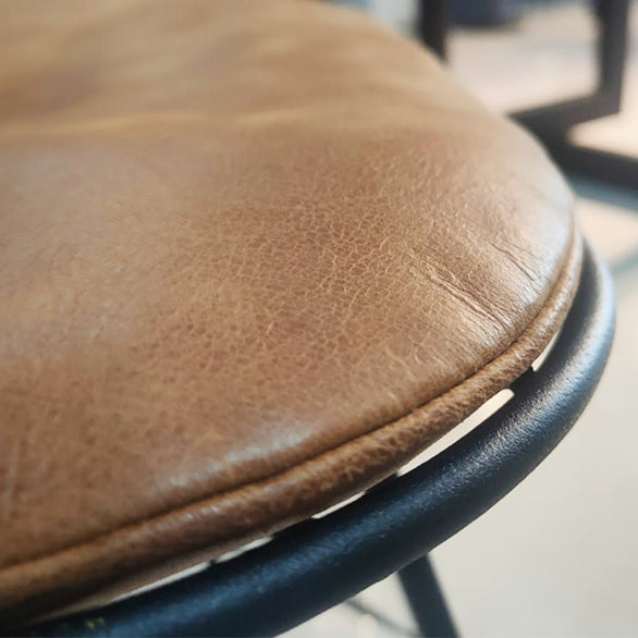 Cojin Cuero Miel para silla