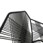 Silla tejida Dina Tejido negro